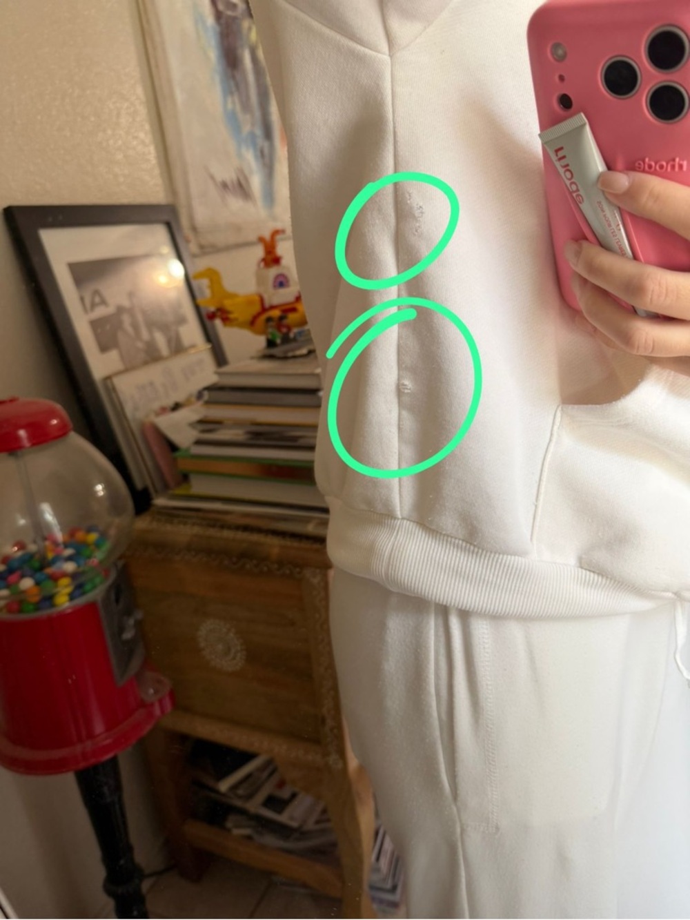 Alo Yoga Accolade Hoodie & Straight Leg Sweatpants Set - Ivory - Picture 9 of 9